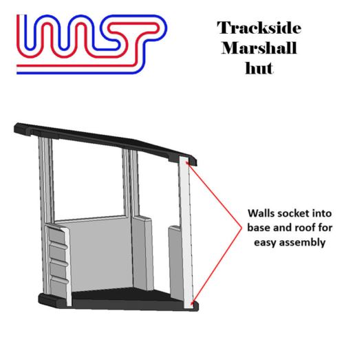 slot car marshall hut single scenery track side display 1:32 scale