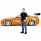 fast and furious brian's toyota supra with brian figure 30738 1:24 scale