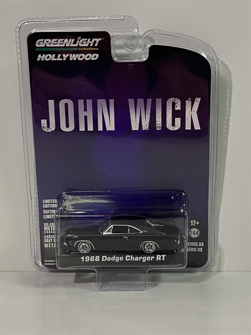 john wick 1968 dodge charger rt 1:64 scale greenlight 44930e