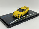initial d mazda rx-7 fd3s project d yellow diorama set 1:64 scale hobby japan hj66007ad