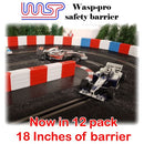 slot car track scenery white barriers x 12 1:32 scale new wasp