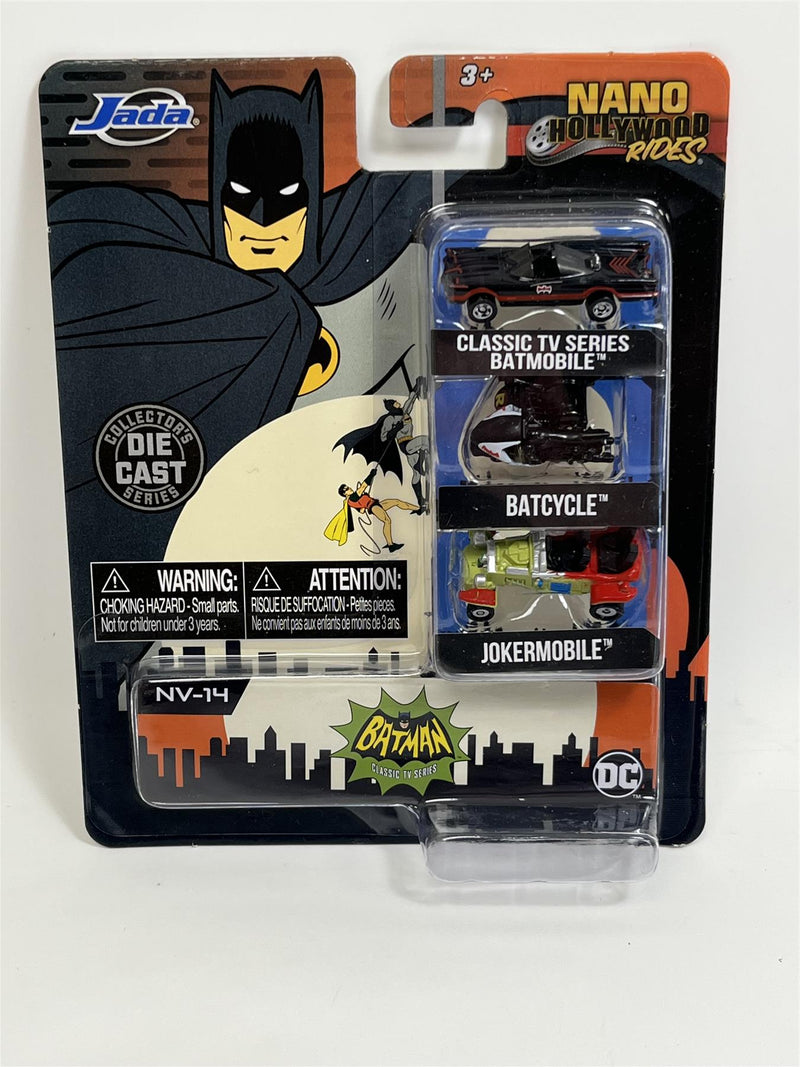 batman classic tv series 3 model nano set jada 253211001