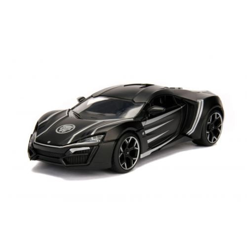 black panther marvel avengers lykan hypersport 1:24 scale jada 99723