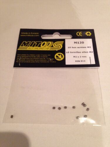 mitoos m120 m2 allen screws x 10 -new