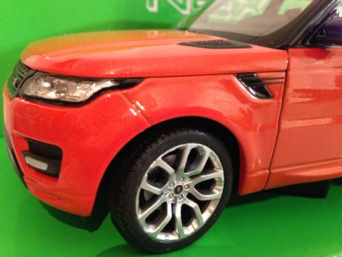 range rover sport red/orange welly 24059 new 1:24 scale