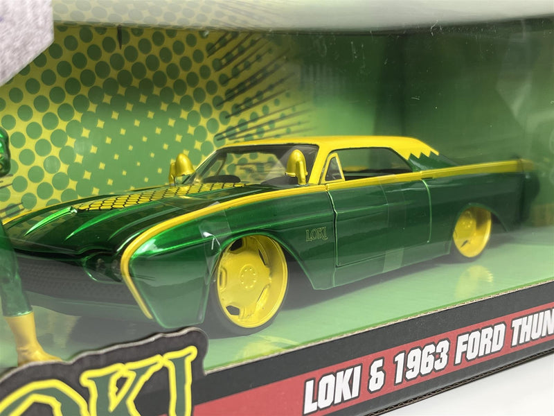 Loki and 1963 Ford Thunderbird 1:24 Scale Jada 253225026