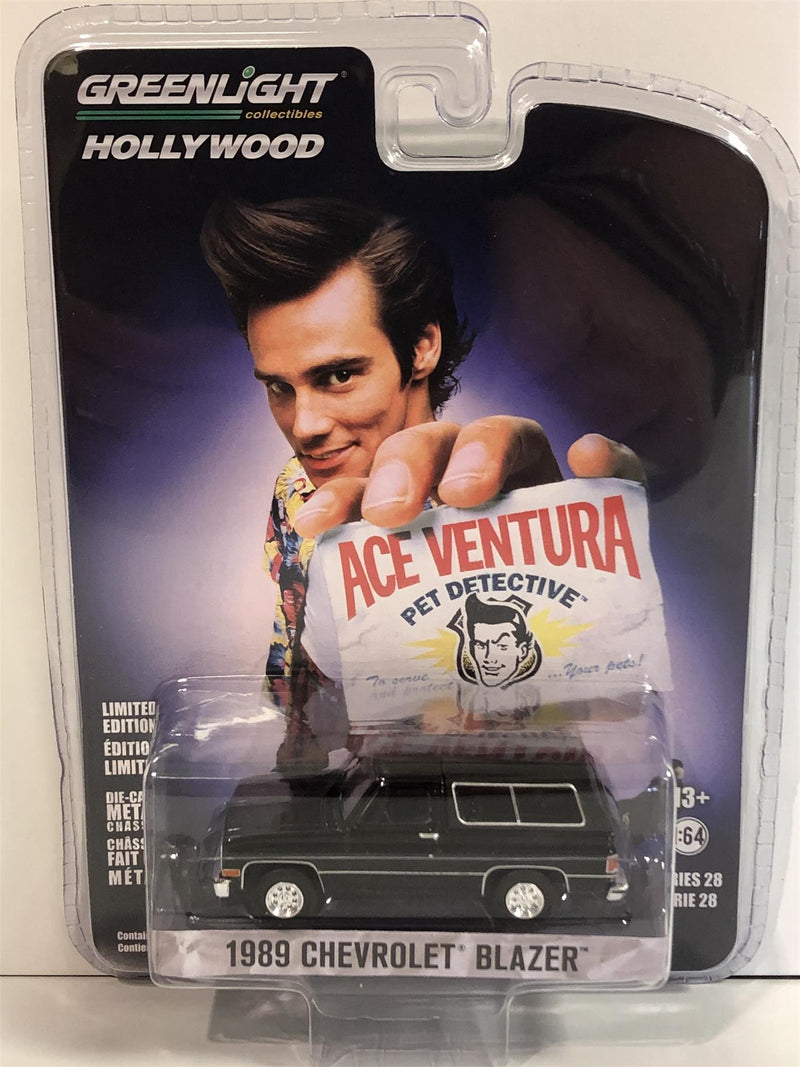 ace ventura pet detective 1989 chevrolet blazer 1:64 scale greenlight 44880e