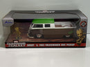 guardians of the galaxy groot and 1963 vw bus pick up 1:24 jada 31202