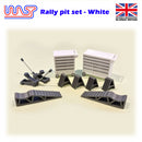 slot car trackside scenery rally service tool set white 1:32 scale wasp