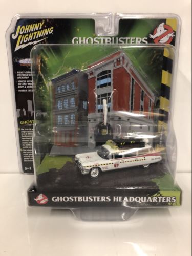 ghostbusters headquarters ecto 1a 1959 cadillac 1:64 scale jldr002
