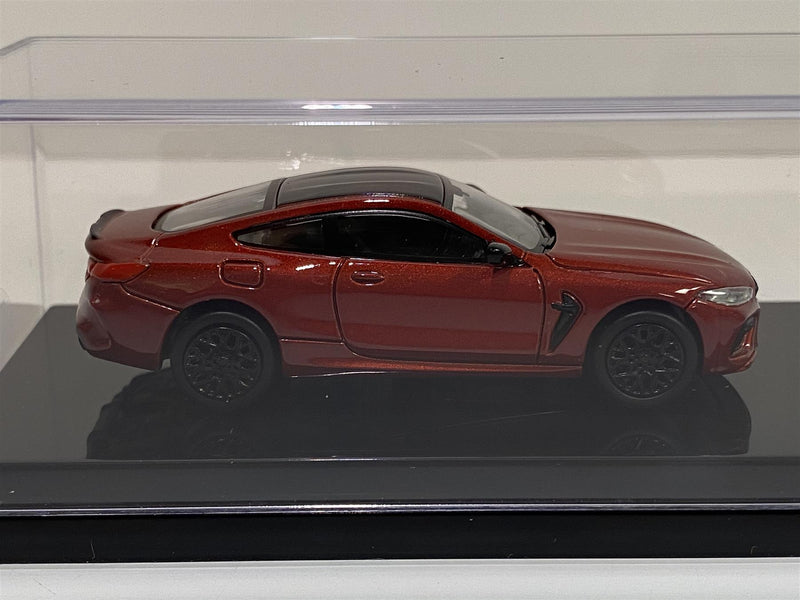 bmw m8 coupe lhd red 1:64 scale paragon 55211l