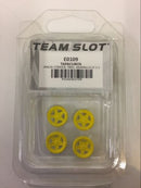 team slot e0109 lancia stratos rear wheel inserts yellow painted x 4