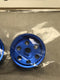 staffs aluminium bullet hole wheels in blue 15.8x8.5mm staffs27