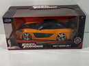 fast and furious han's mazda rx-7 orange black 1:24 jada 30732