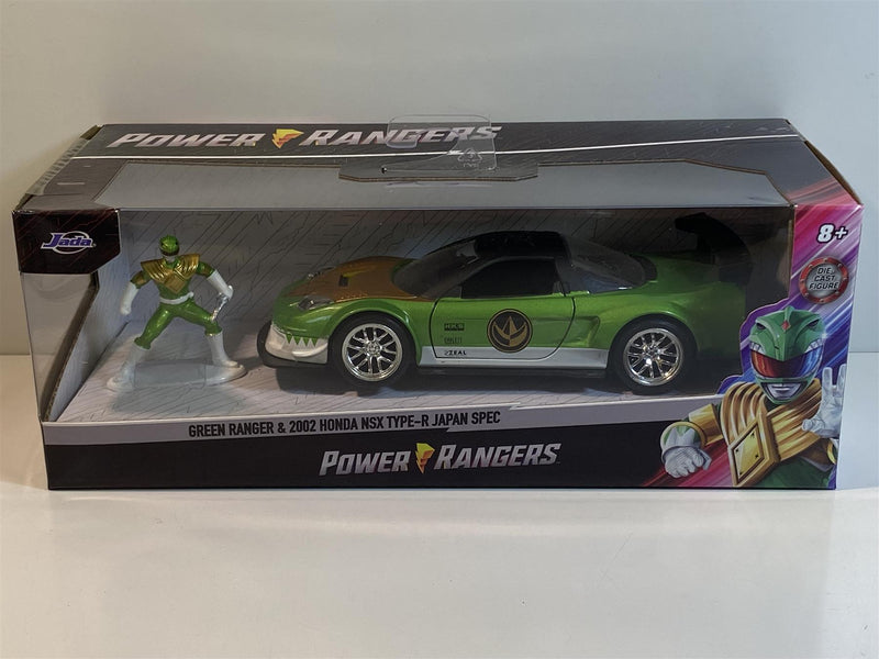 green power ranger figure and 2002 nsx type r japan spec 1:32 jada 32871