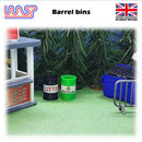 slot car scenery track side green recycle barrels x 5 wasp new