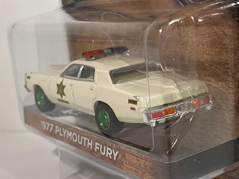 chase model 1977 plymouth fury hazzard county 1:64 greenlight 30110