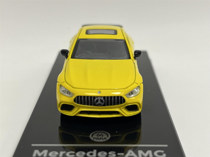2018 mercedes amg gt 63s yellow rhd 1:64 scale paragon 65285