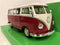 1963 volkswagen t1 bus red white 1:24 27 scale welly 22095w