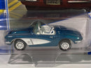 1962 chevy corvette custom metallic teal johnny lightning 1:64 jlcg023b