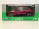 porsche macan turbo 2014 - red scale 1:24 welly 24047r