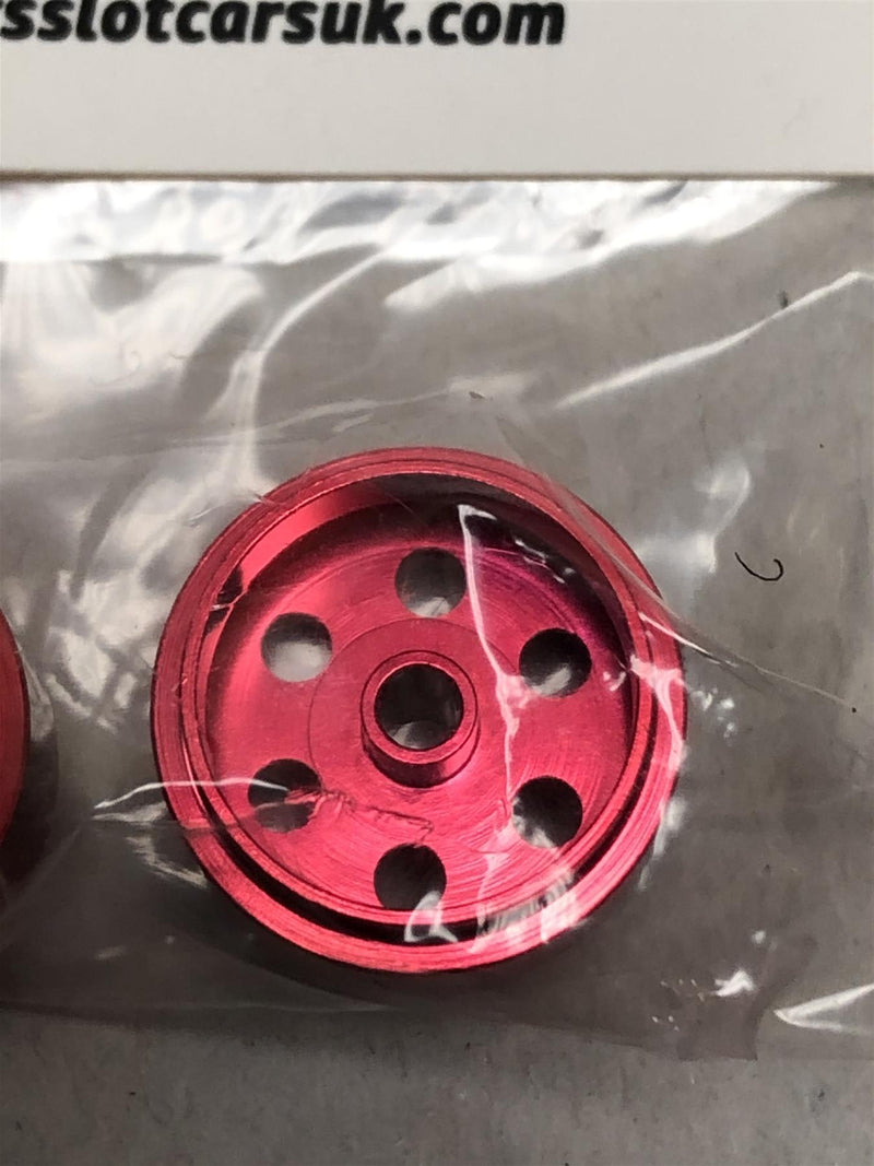 staffs aluminium bullet hole wheels in red 15.8x10mm staffs33