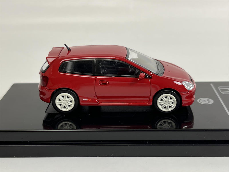 2001 Honda Civic Type R EP3 LHD Milano Red 1:64 Scale Paragon 55343