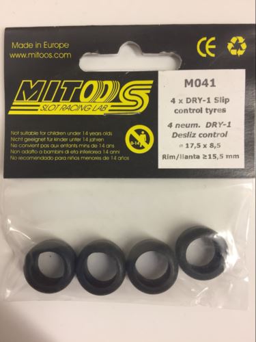 mitoos m041 dry tyres 15.5 x 8.5 fits 15.5mm rims x 4 new