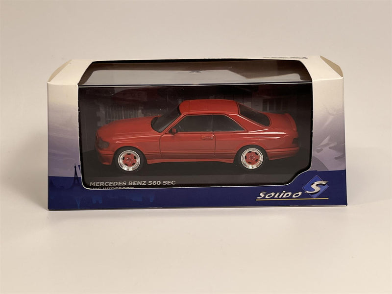Mercedes Benz 560 SEC AMG Widebody Red 1:43 Scale Solido 4310902