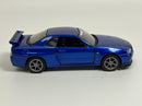 Nissan GT R34 V Spec II RHD Blue 1:36 Scale Tayumo 36115211