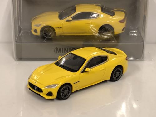 minichamps 870123120 2018 maserati granturismo yellow 1:87 scale