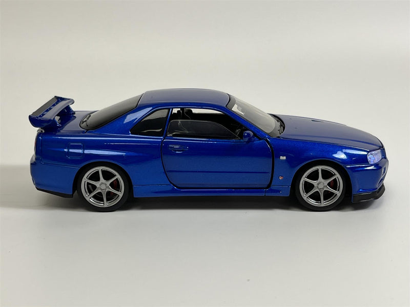Nissan GT R34 V Spec II Blue RHD 1:32 Light & Sound Tayumo 32115011