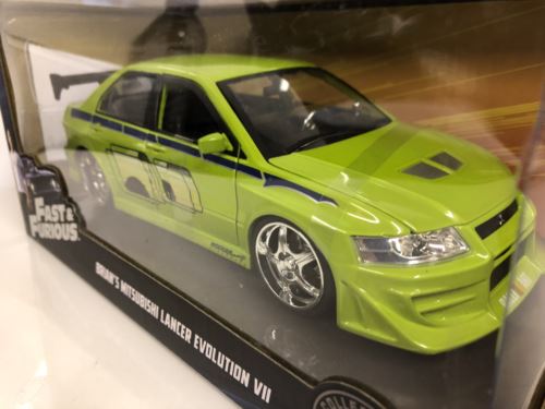 fast and furious brians mitsubishi lancer evo vii 1:24 jada 99788