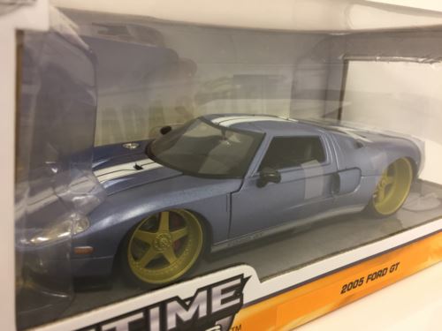 ford gt 2005 metallic blue 1:24 scale jada 97368 bigtime kustoms