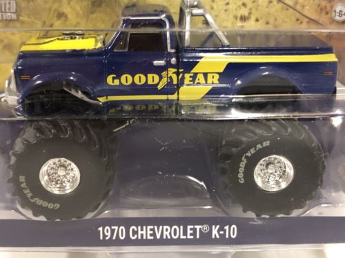 1970 chevrolet k-10 goodyear monster truck 1:64 scale acme 51267