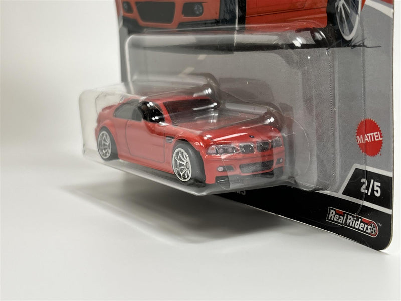 BMW M3 Red Auto Strasse Hot Wheels Real Riders 1:64 Scale HCK19