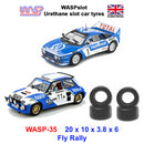 urethane slot car tyres x 4 wasp 35 fly rally cars 1:32