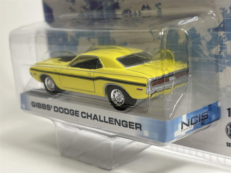 NCIS Gibbs Dodge Challenger Yellow 1:64 Scale Greenlight 44620D