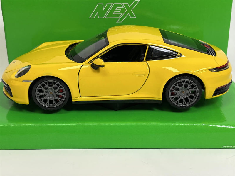 Porsche 911 Carrera 4S Yellow 1:24 Welly 24099W