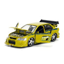 fast and furious brians mitsubishi lancer evo vii 1:24 jada 99788