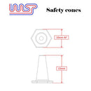 safety cones red 15mm 20 pack track side scenery 1:32 scale