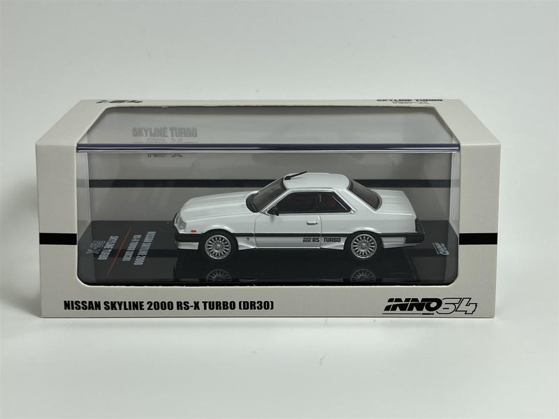 Nissan Skyline 2000 RS X Turbo DR30 White 1:64 Scale Inno 64 IN64R30WHI