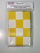 slot car track scenery yellow and white barriers x 12 1:32 scale new wasp