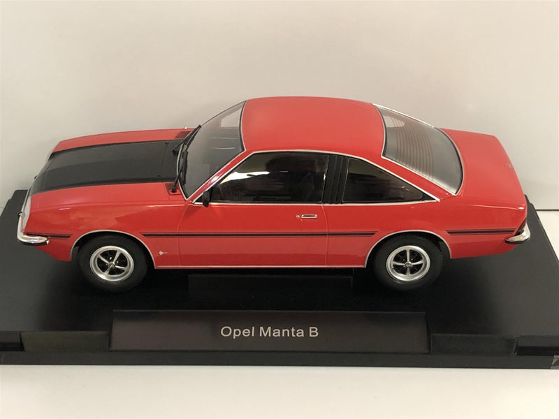 1975 opel manta b sr red black 1:18 scale new boxed mcg 18106