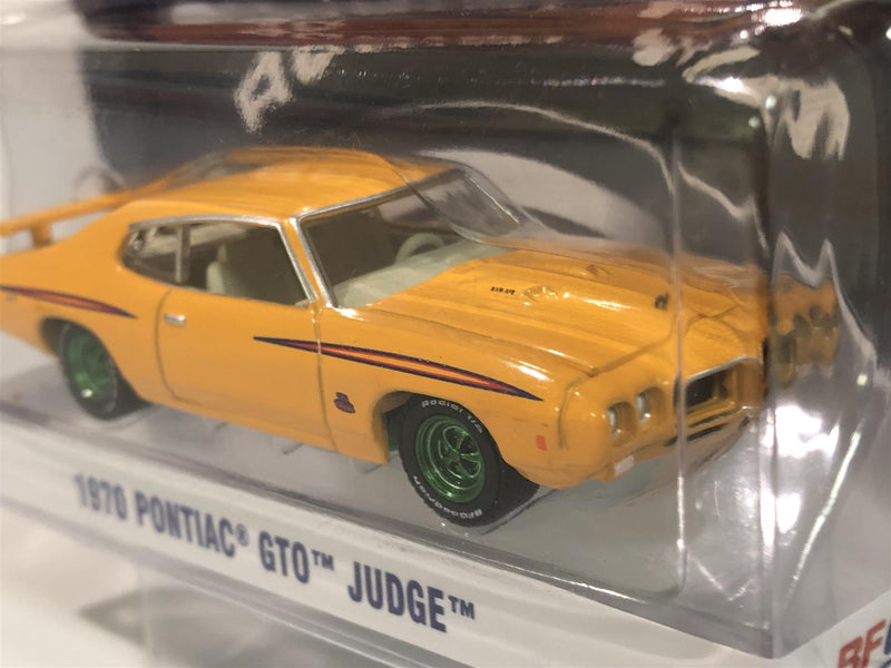 rare 1970 pontiac gto judge bfgoodrich orange 1:64 greenlight 30138