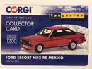 corgi va12615 ford escort mkii mexico signal red number 36 of 1200 pcs