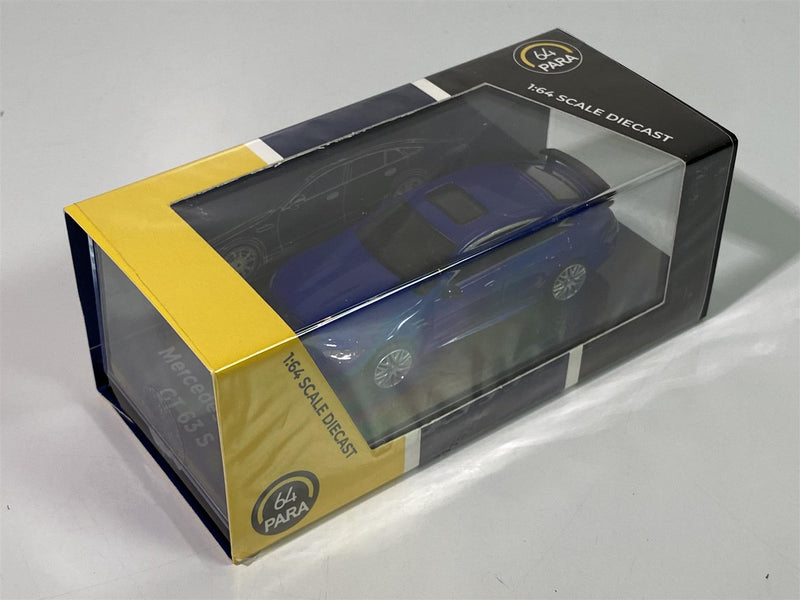 mercedes benz amg gt63 s lhd 2019 metallic blue 1:64 scale paragon 55281l