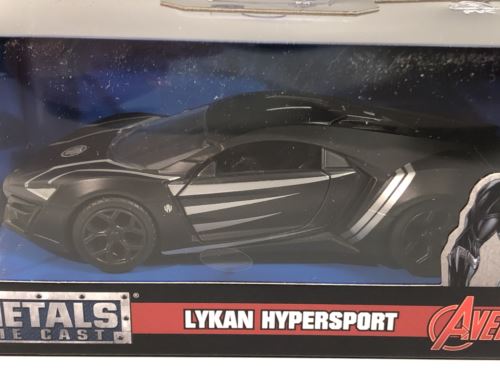 black panther lykan hypersport 1:32 scale jada 30302