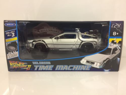 back to the future ii delorean flying version scale 1:24 welly 22441fv