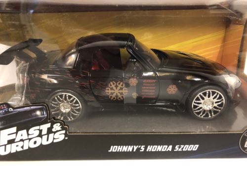 fast and furious 1995 johnnys honda s2000 black 1:24 scale jada 99541